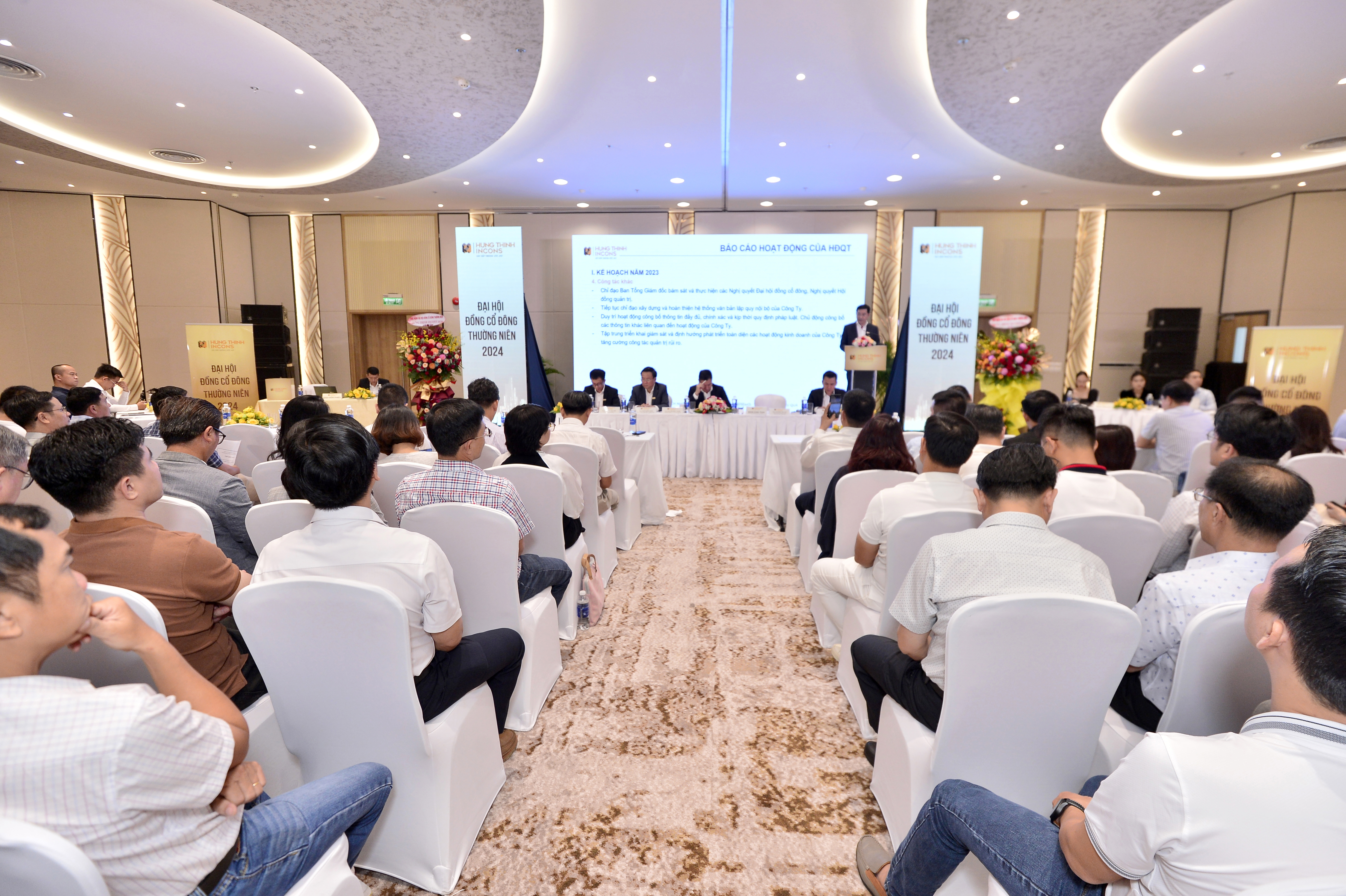  Toàn cảnh Đại hội đồng cổ đông thường niên Hưng Thịnh Incons năm 2024.