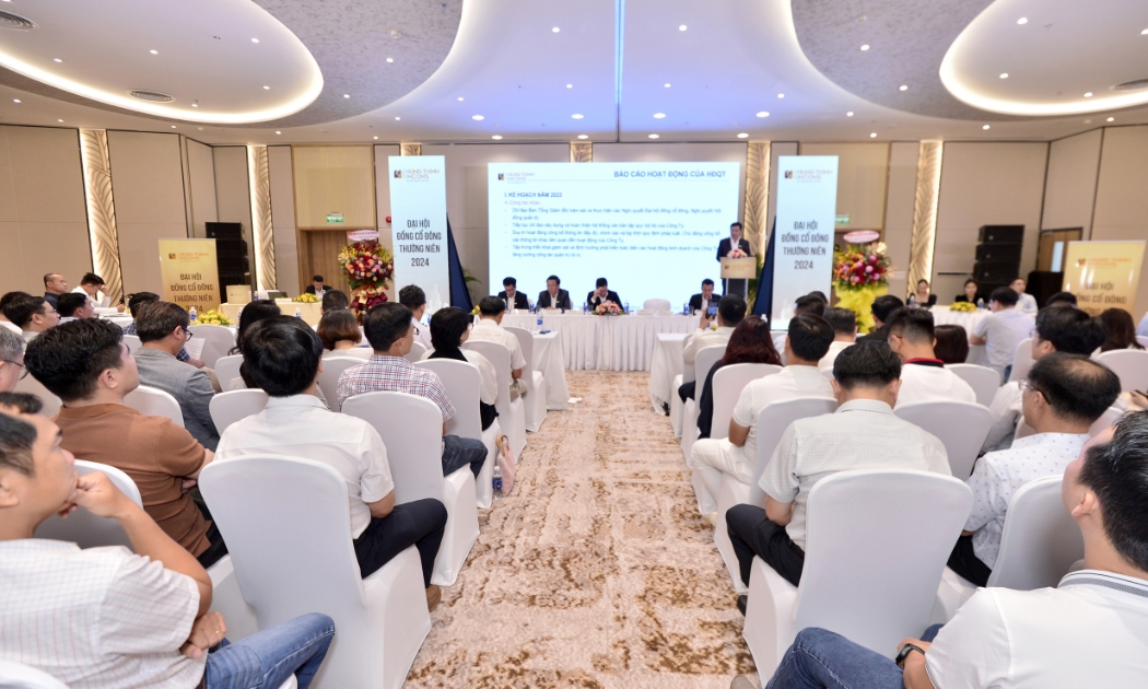 Toàn cảnh Đại hội đồng cổ đông thường niên Hưng Thịnh Incons năm 2024.