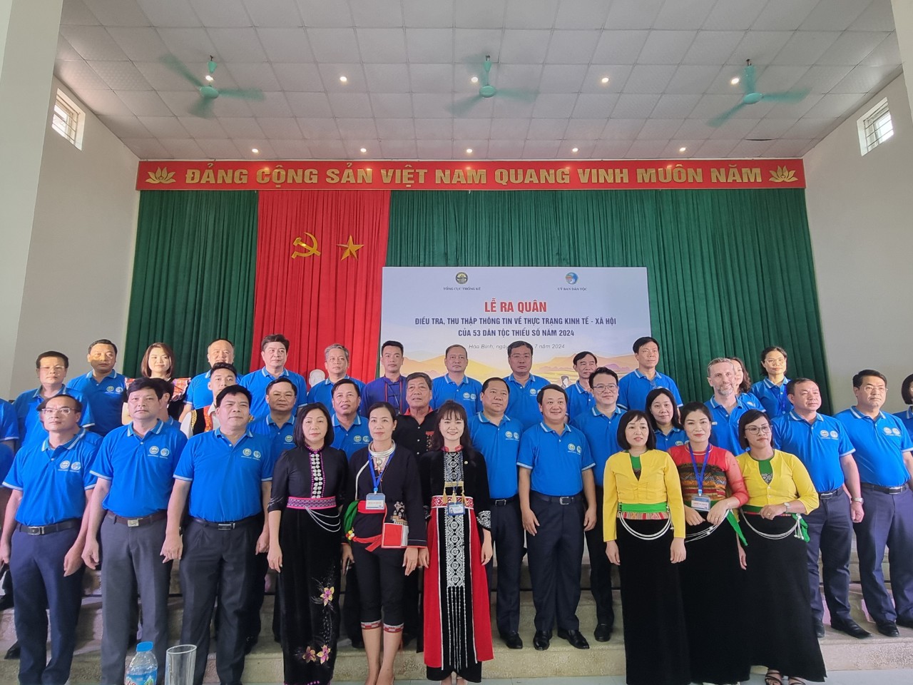 Lễ ra quân điều tra, thu thập thông tin về thực trạng kinh tế - xã hội của 53 dân tộc thiểu số năm 2024 sáng ngày 1/7.