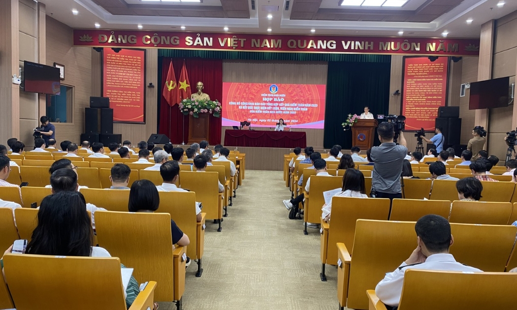 Toàn cảnh họp báo của Kiểm toán Nhà nước