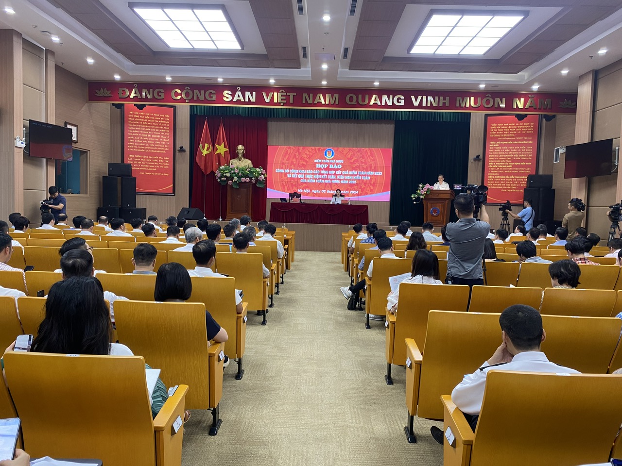 Toàn cảnh họp báo của Kiểm toán Nhà nước