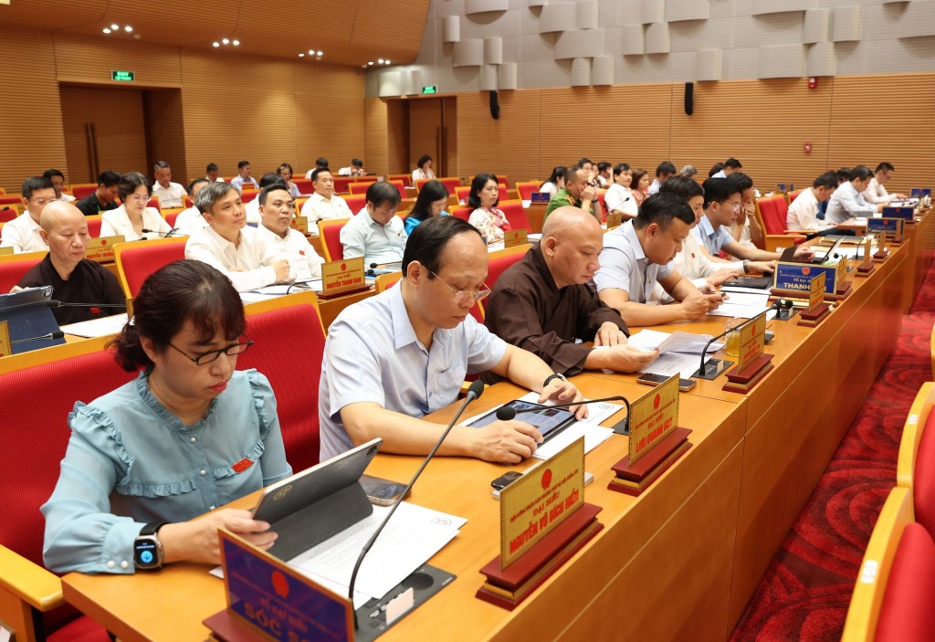 C&aacute;c đại biểu tại Kỳ họp.