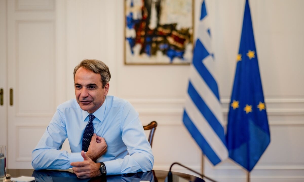 Thủ tướng Hy Lạp Kyriakos Mitsotakis - Ảnh: Bloomberg.