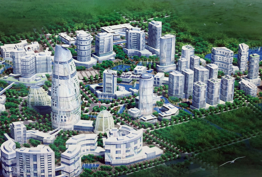 Phối cảnh một g&oacute;c Khu c&ocirc;ng nghệ cao H&ograve;a Lạc