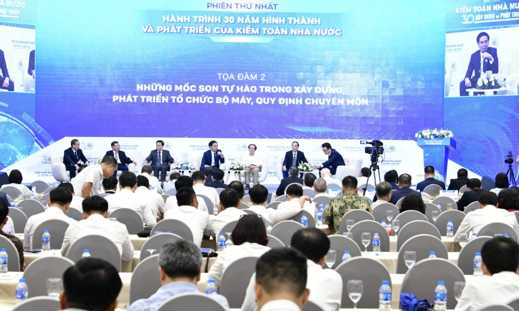 Hội thảo “Kiểm toán nhà nước - 30 năm xây dựng và phát triển” diễn ra ngày 3/7/2024.