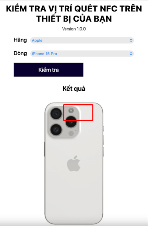 Cách xác định vị trí NFC trên iPhone theo subweb hướng dẫn của Kalapa.
