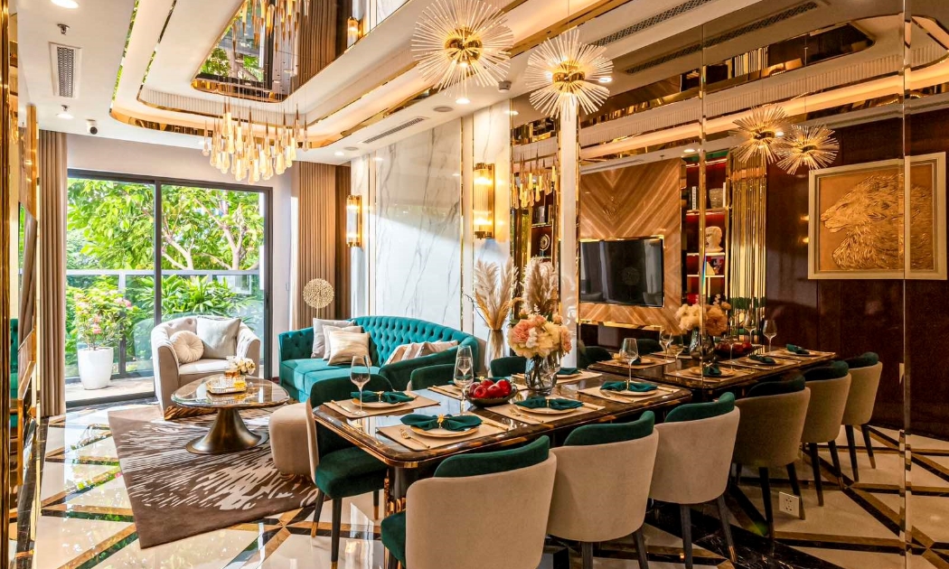 Đẳng cấp đế vương trong tuyệt tác căn hộ mẫu của Golden Crown Hai Phong.