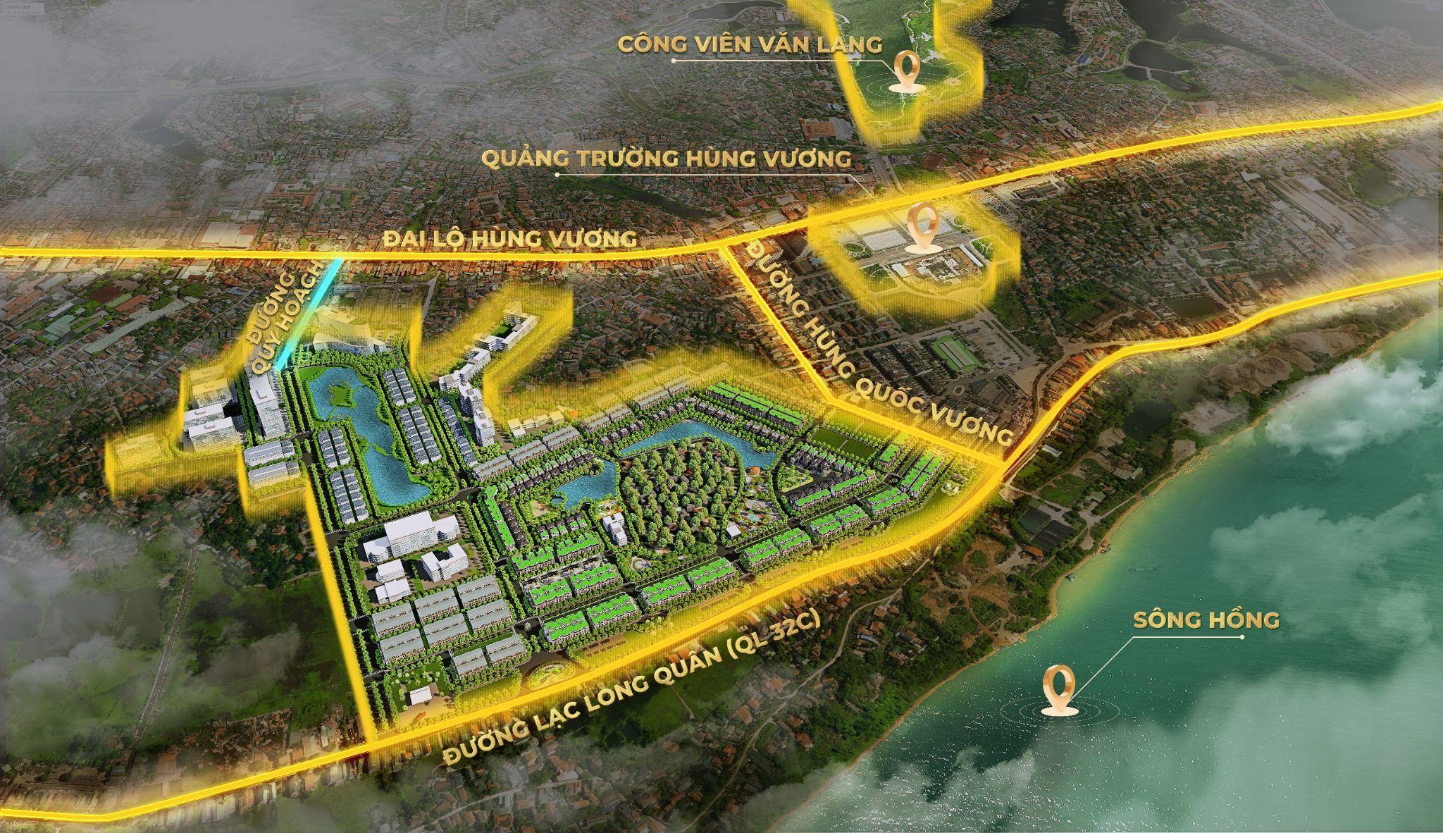 Palm Manor sở hữu vị trí trung tâm tại thành phố Việt Trì.