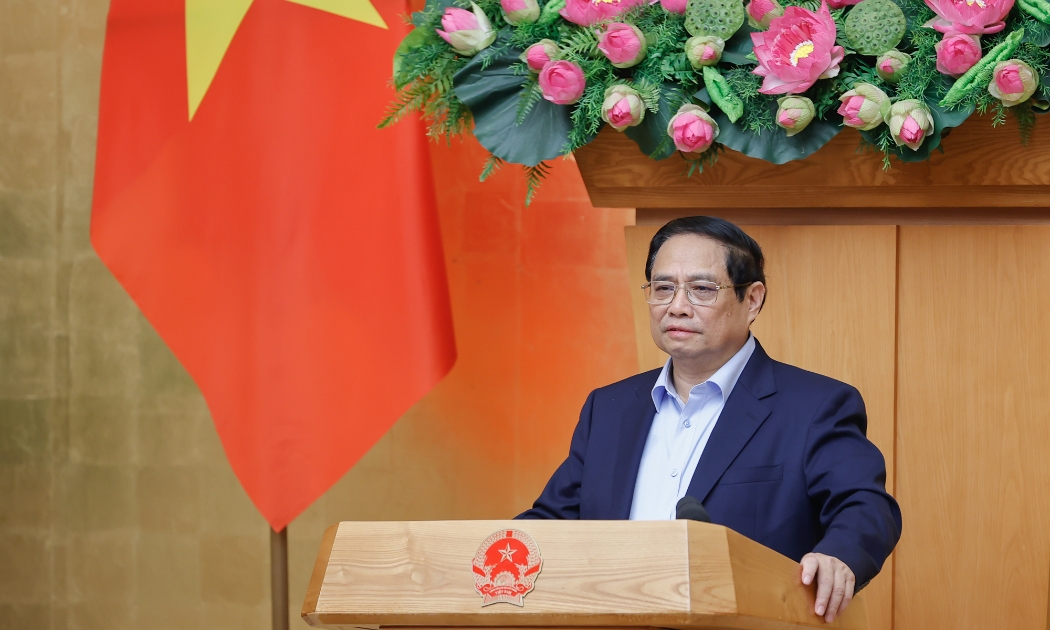 Thủ tướng Phạm Minh Chính phát biểu tại phiên họp - Ảnh: VGP