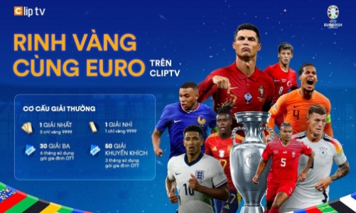 Bán kết Euro 2024 đến gần, tham gia nhận thưởng cực to từ chương trình “Rinh vàng cùng ClipTV”