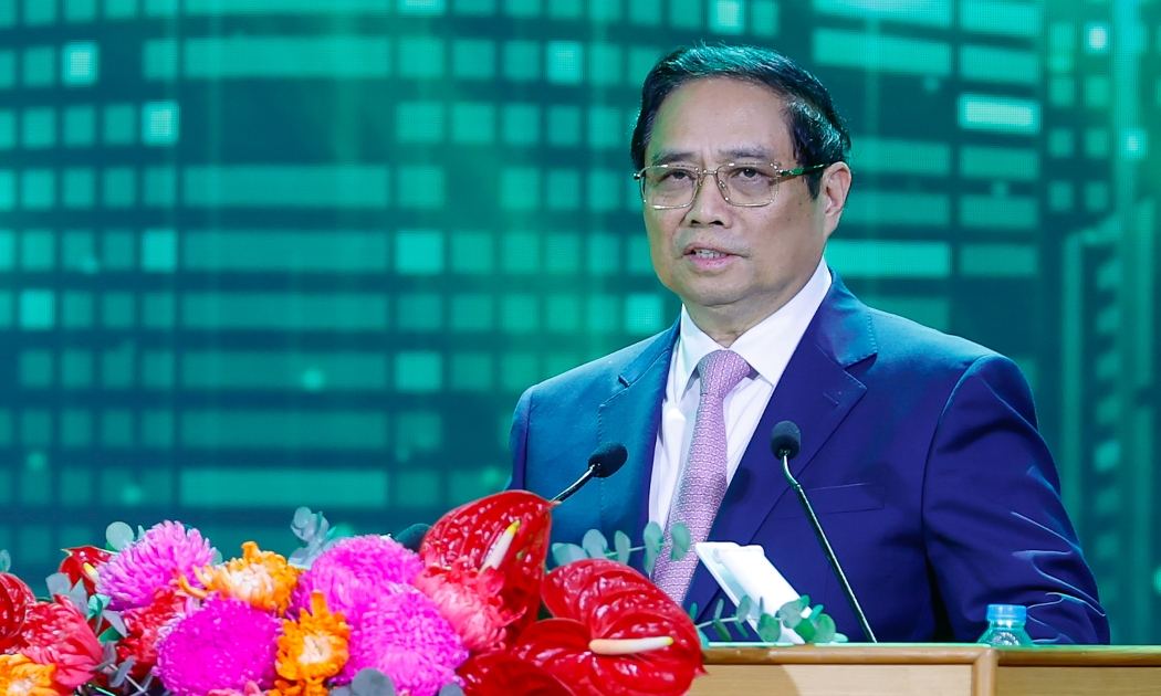 Thủ tướng Phạm Minh Chính phát biểu tại sự kiện. Ảnh: VGP
