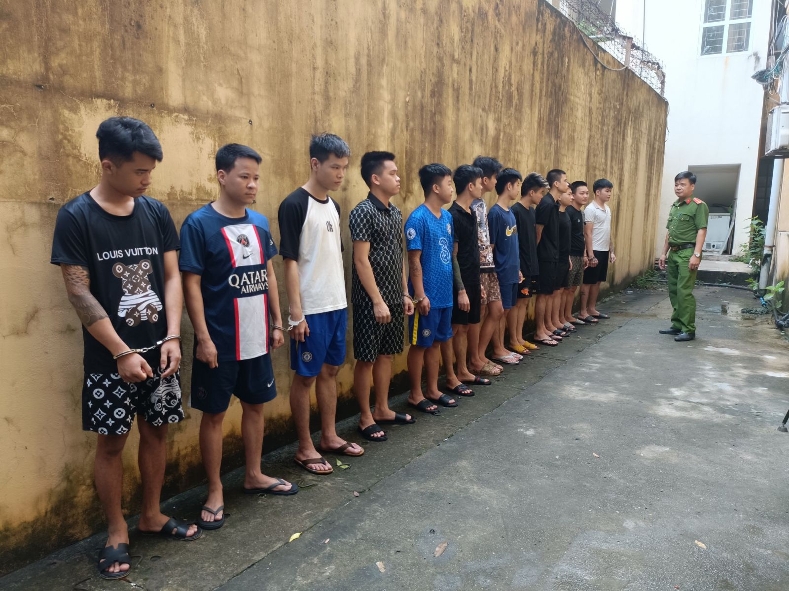 Các đối tượng bị khởi tố, tạm giam. Ảnh: Cổng thông tin điện tử Công an tỉnh Bắc Giang.