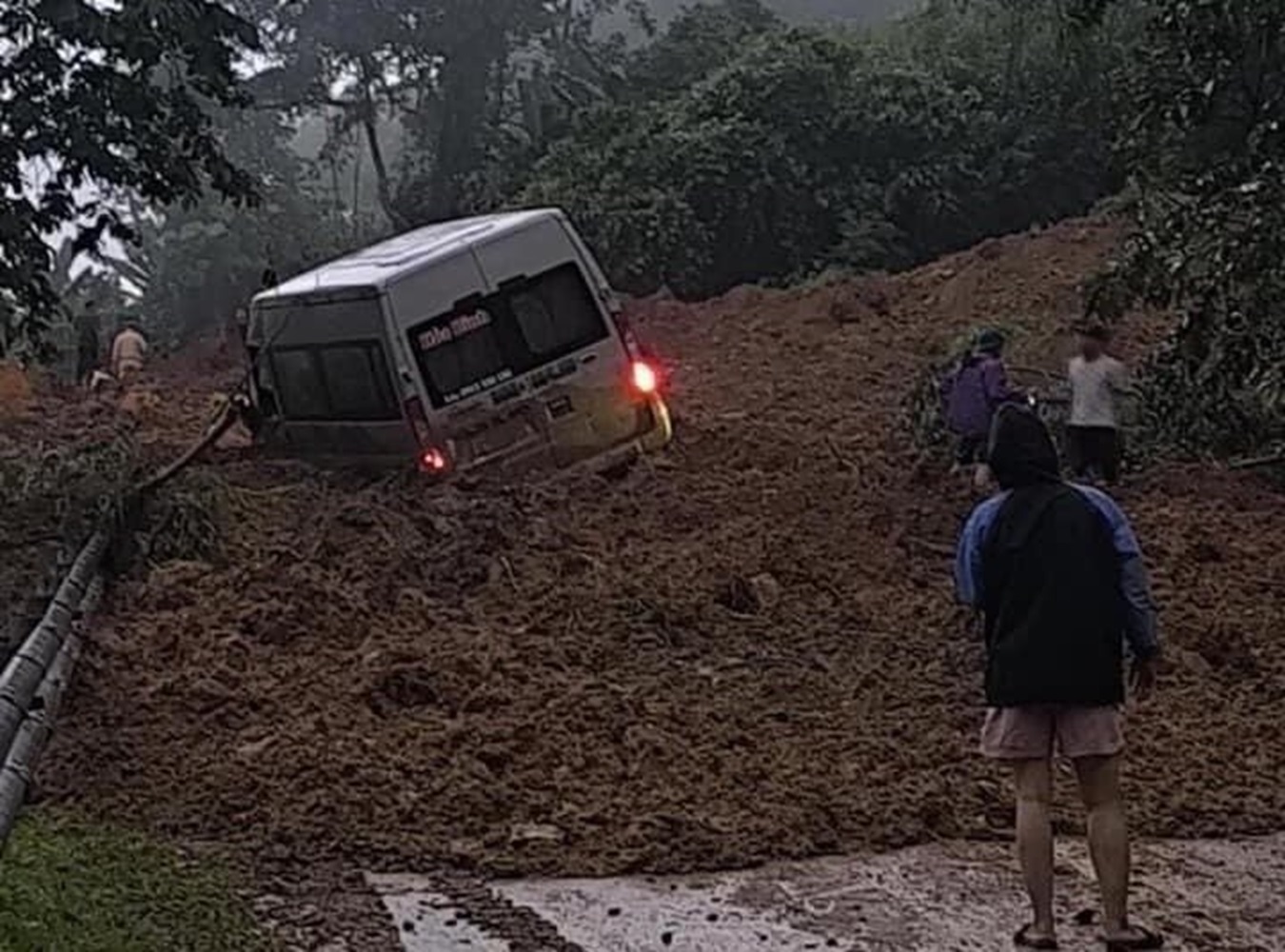 Hiện trường vụ sạt lở đất tại Hà Giang