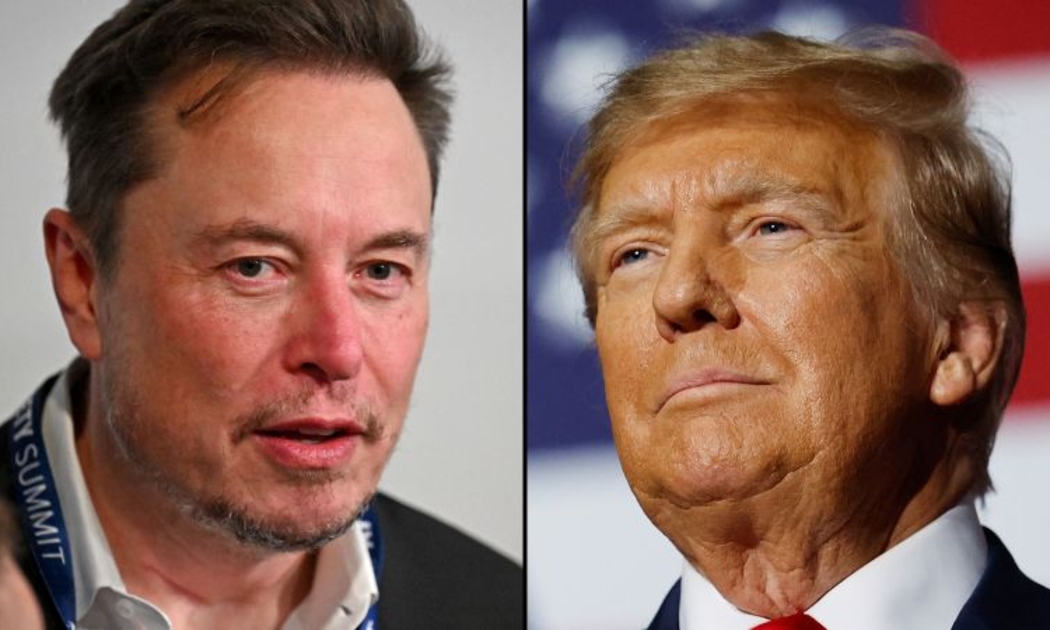 Tỷ phú Elon Musk (trái) và cựu Tổng thống Donald Trump - Ảnh: Getty Images