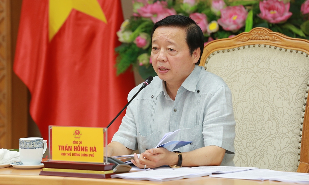 Phó Thủ tướng Trần Hồng Hà tại cuộc họp - Ảnh: VGP