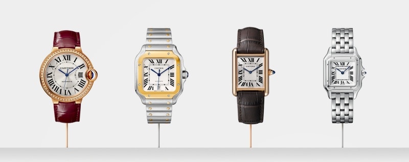 Giá đồng hồ Cartier đã tăng gần 2% trong một năm