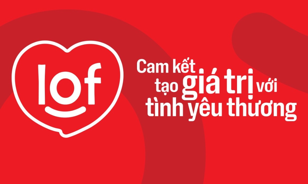Logo của LOF thể hiện tình yêu thương và trân trọng mọi điều chúng ta làm và trao đi.