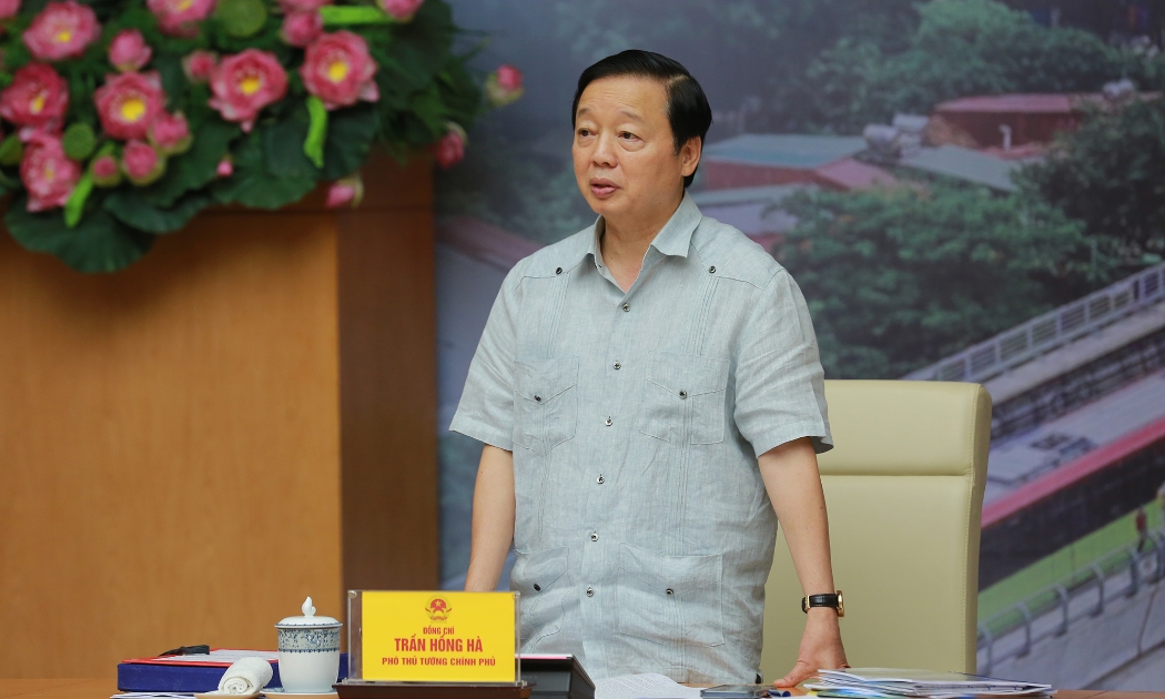 Phó Thủ tướng Trần Hồng Hà phát biểu tại phiên họp - Ảnh: VGP