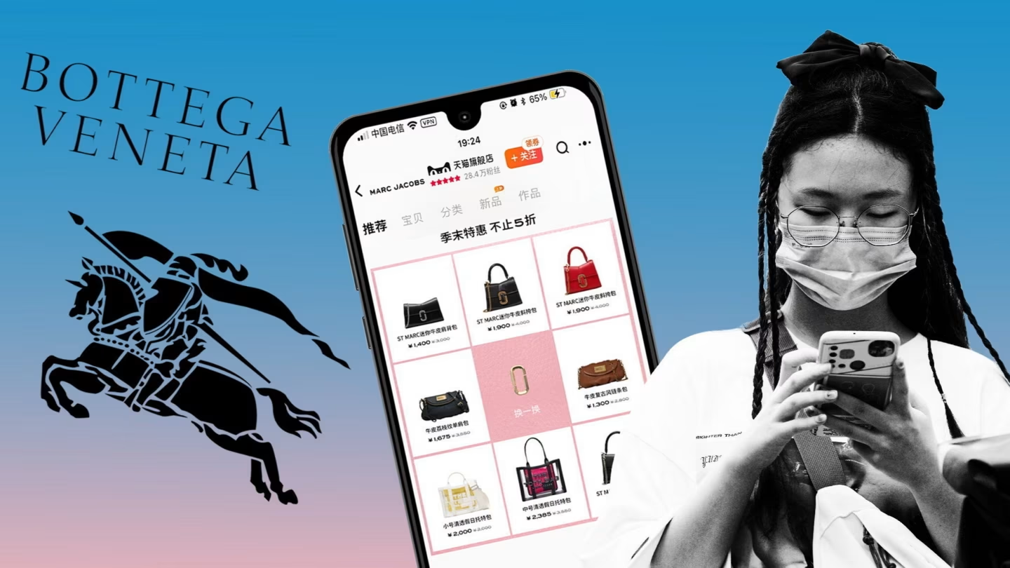 Marc Jacobs và Bottega Veneta đều đang tung ra chương trình giảm giá sâu trên Tmall Luxury Pavilion .