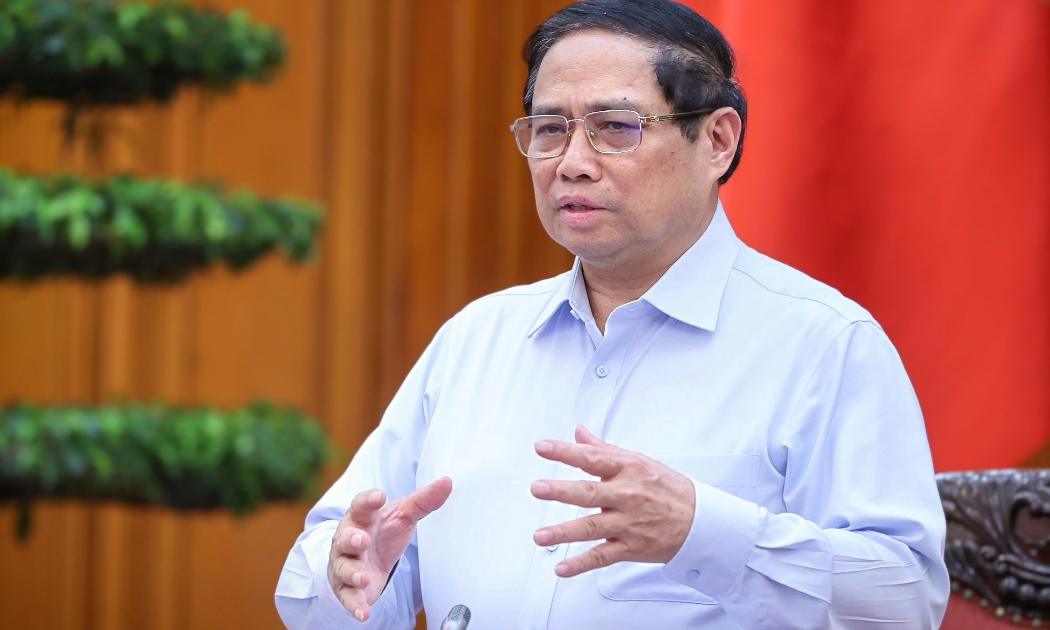 Thủ tướng Phạm Minh Chính phát biểu tại cuộc họp - Ảnh: VGP