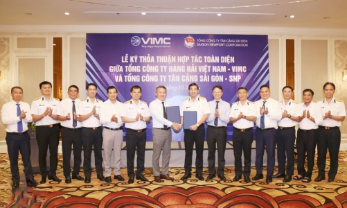 Tổng công ty Tân cảng Sài Gòn và Tổng công ty Hàng hải Việt Nam ký thỏa thuận hợp tác