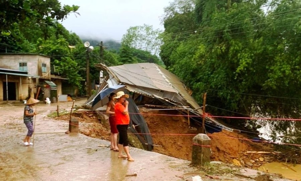 Mưa gây thiệt hại ở xã Thành Sơn, huyện Quan Hóa