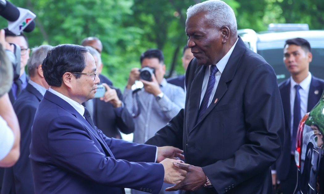 Thủ tướng Phạm Minh Chính tiếp Chủ tịch Quốc hội Cuba Esteban Lazo Hernandez - Ảnh: VGP