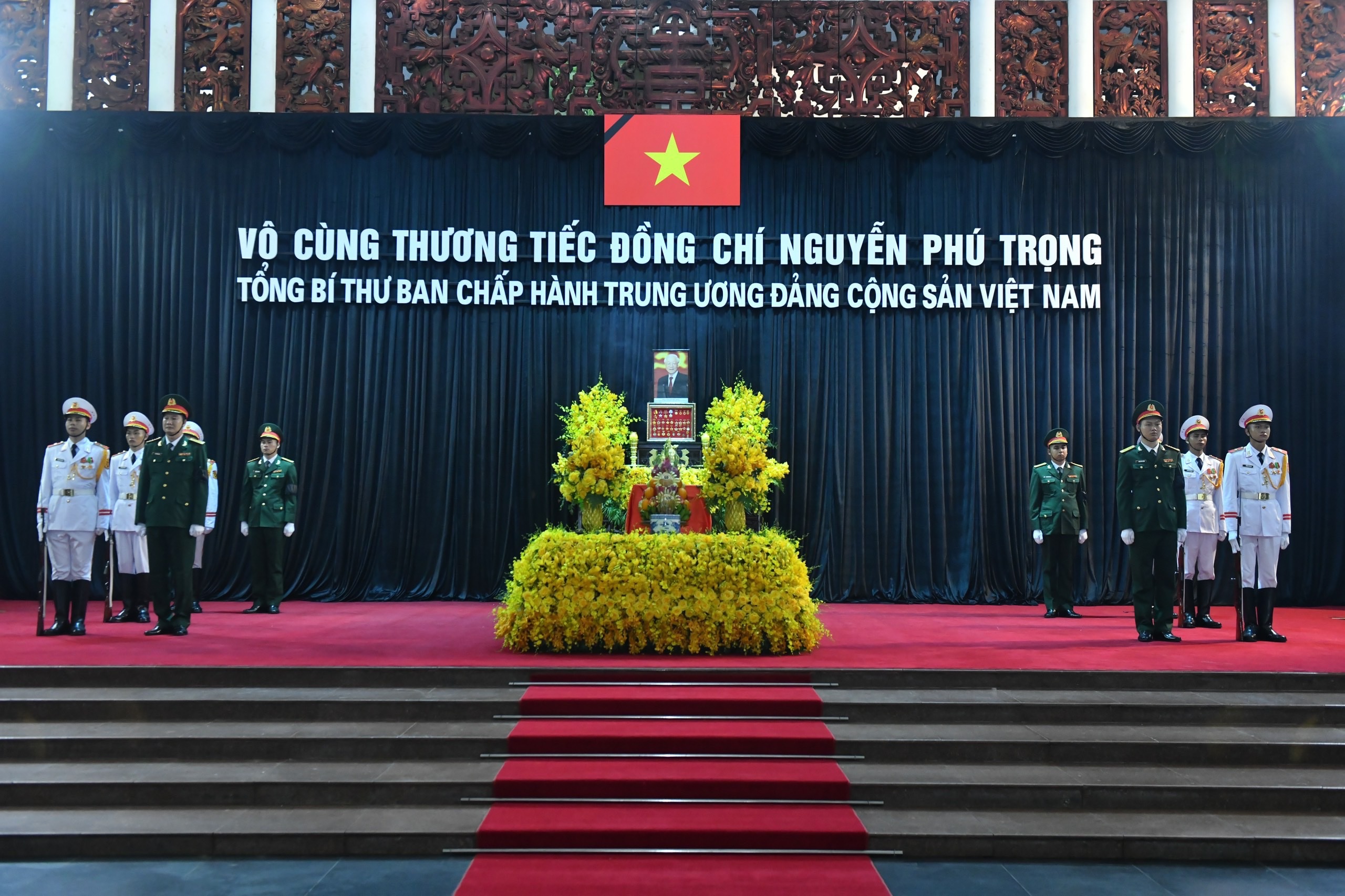 Tang lễ Tổng Bí thư Nguyễn Phú Trọng được tổ chức theo nghi thức Quốc tang.