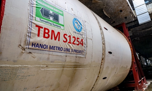 Sắp vận hành robot “Thần tốc” đào hầm tuyến đường sắt Nhổn - ga Hà Nội