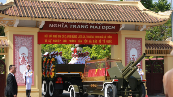 [Phóng sự ảnh]: Lễ an táng Tổng Bí thư Nguyễn Phú Trọng trang nghiêm và xúc động