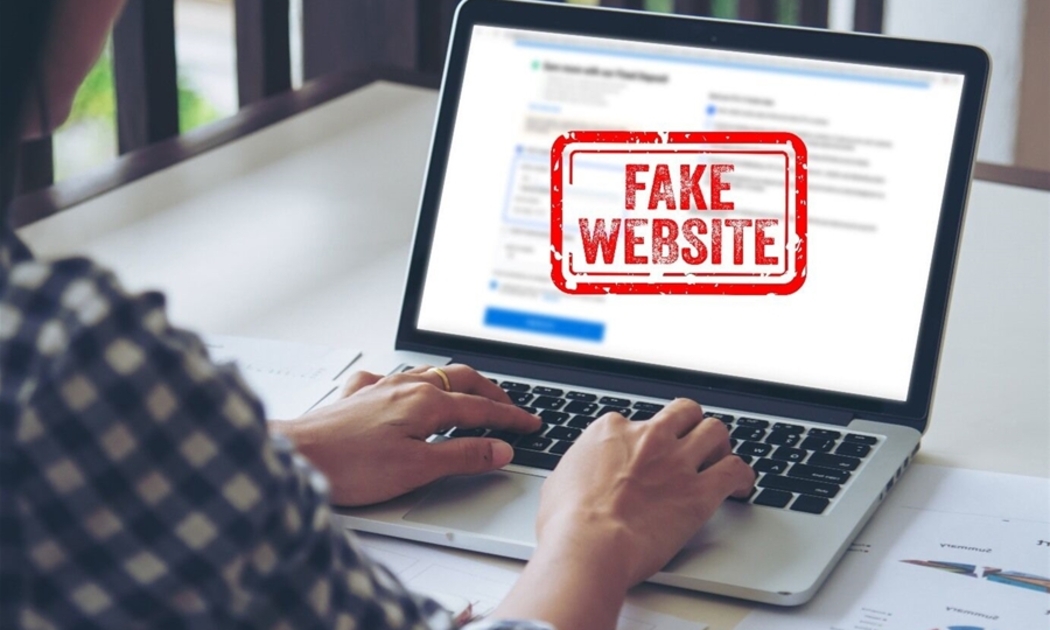 Hiện khi truy cập vào trang web giả mạo đã hiển thị thông báo 