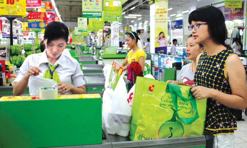 Các chuỗi siêu thị, các đại siêu thị đã từng bước xanh hoá quy trình phân phối. Ảnh minh họa.