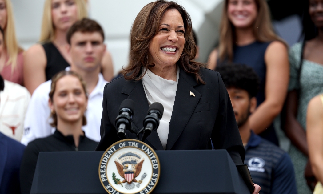 Ứng cử viên tổng thống Mỹ của Đảng Dân chủ, bà Kamala Harris - Ảnh: Bloomberg.