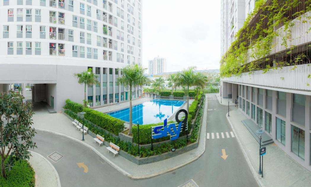 Một buổi sáng sớm tinh mơ tại chung cư Sky9 đầy sự yên tĩnh và trong lành. Nguồn: N.H.O.