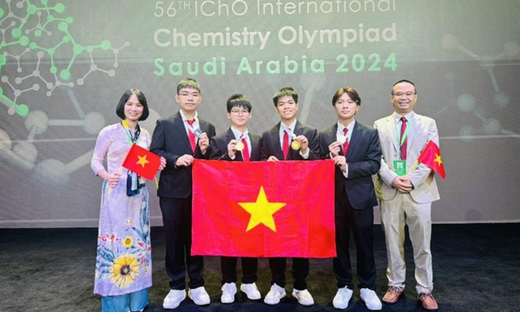 Đội tuyển quốc gia Việt Nam tham dự Olympic Hoá học quốc tế năm 2024.