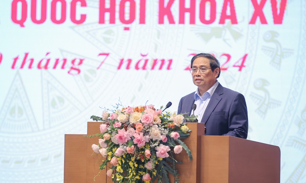 Thủ tướng phát biểu tại hội nghị - Ảnh: VGP