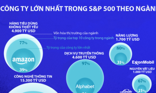 Những công ty lớn nhất trong từng lĩnh vực ở Mỹ