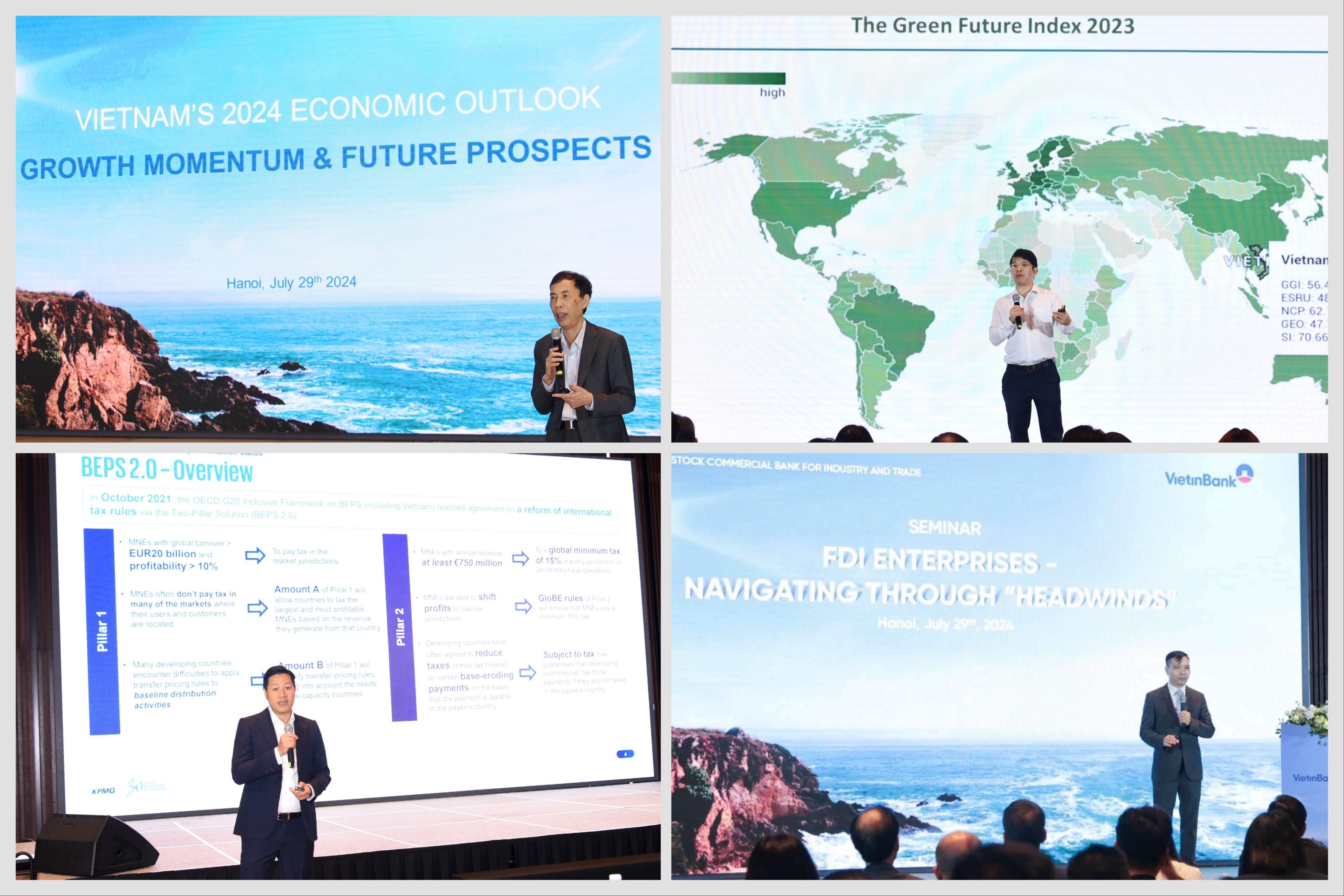 C&aacute;c chuy&ecirc;n gia tr&igrave;nh b&agrave;y tại Tọa đ&agrave;m.