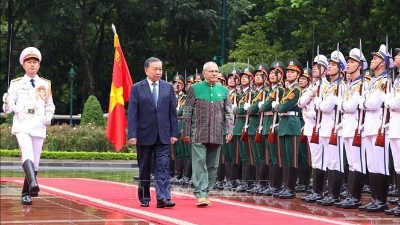 Welcome ceremony for Timor-Leste President