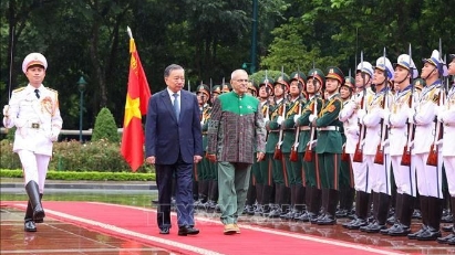 Welcome ceremony for Timor-Leste President