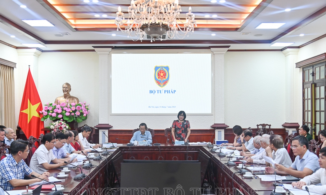 Quang cảnh phiên họp. Ảnh: MOJ.
