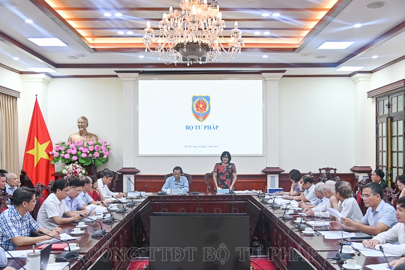 Quang cảnh phiên họp. Ảnh: MOJ.
