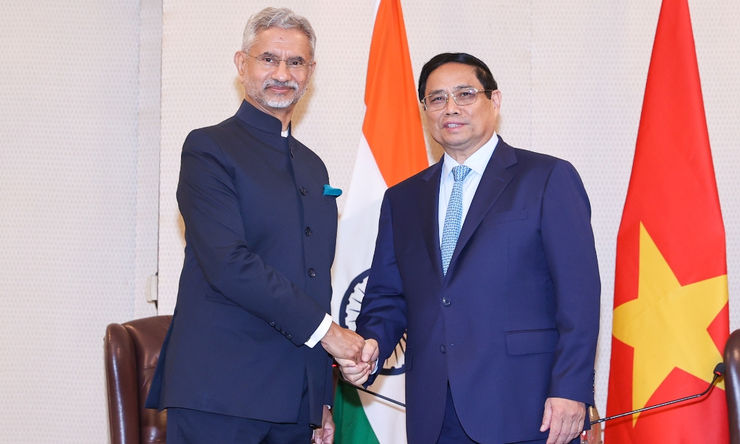 Thủ tướng Chính phủ Phạm Minh Chính tiếp Bộ trưởng Ngoại giao Ấn Độ S.Jaishankar - Ảnh: VGP