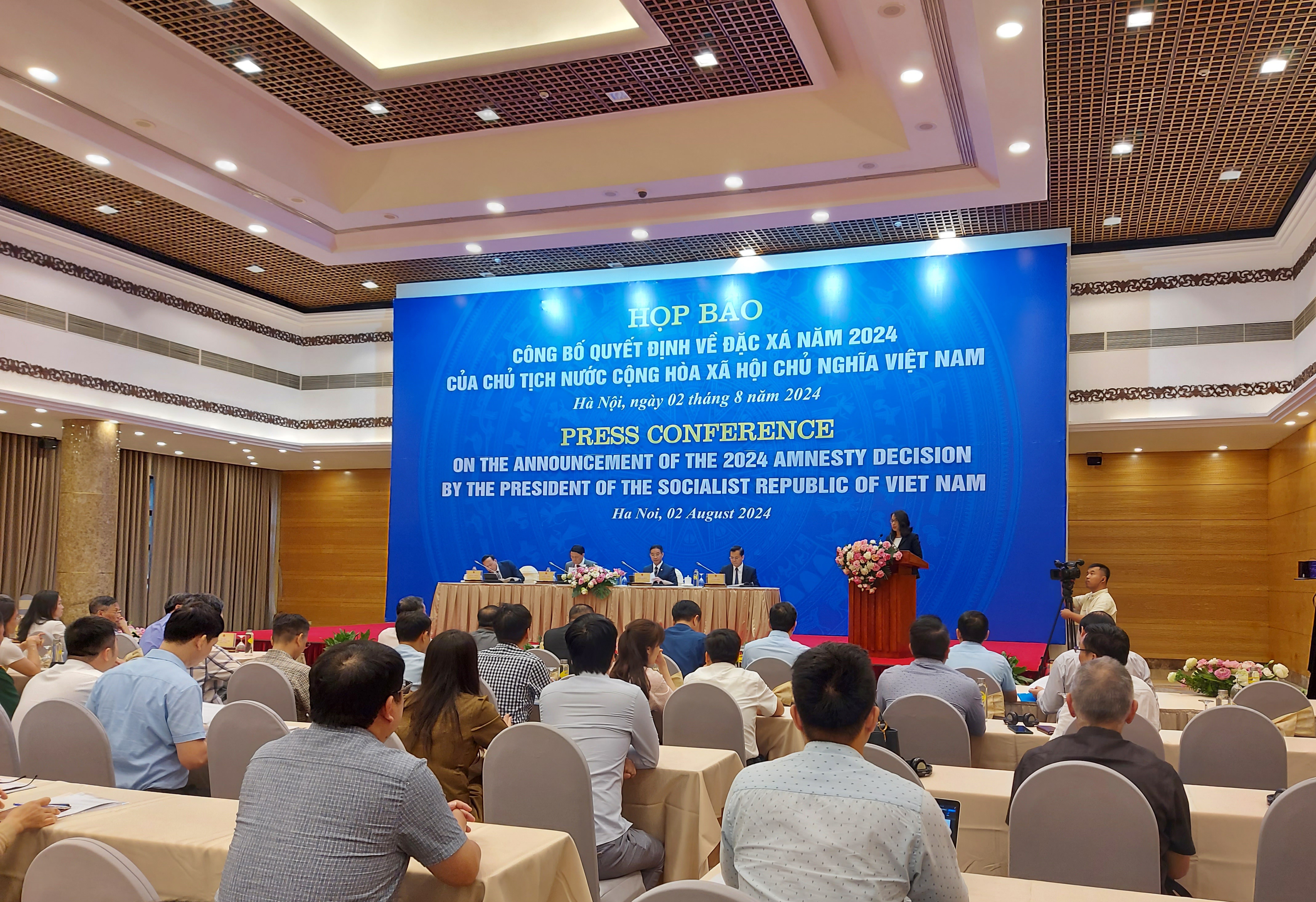 Quang cảnh buổi họp báo.