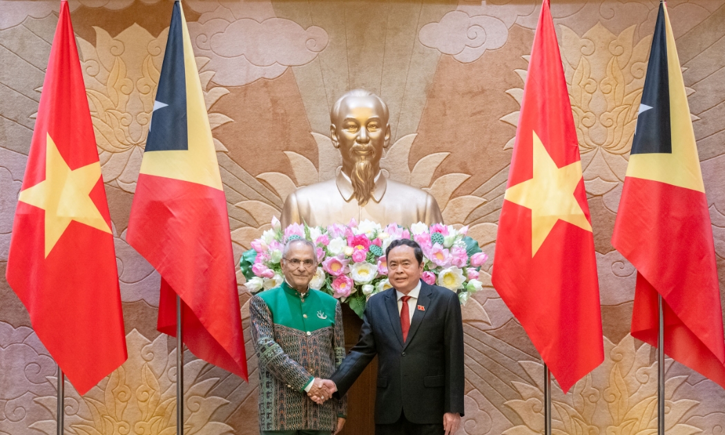 Chủ tịch Quốc hội Trần Thanh Mẫn hội kiến Tổng thống Timor Leste - Ảnh: Quochoi.vn