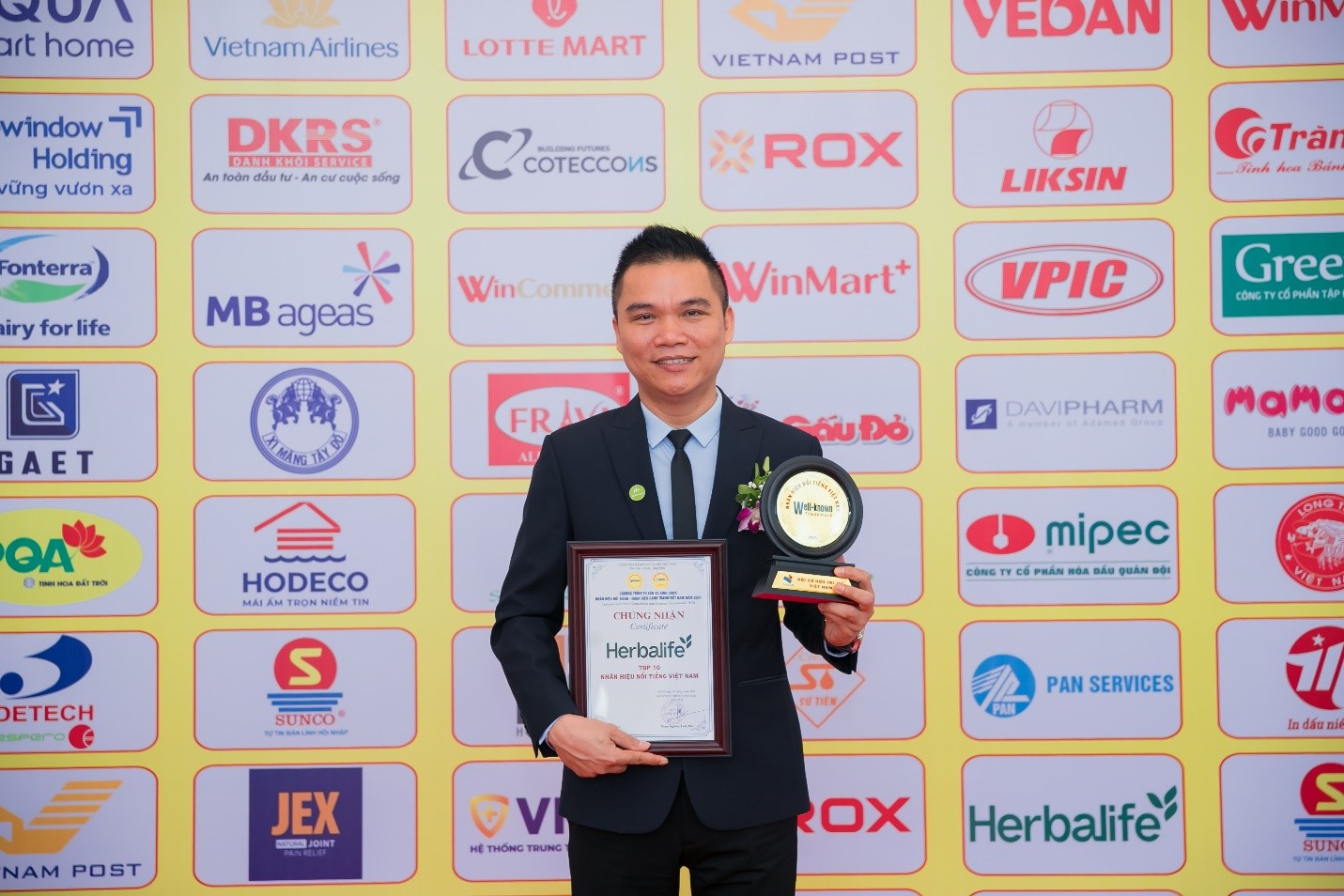 Ông Nguyễn Thành Đạt - Giám đốc Truyền thông Cty TNHH MTV Herbalife Việt Nam tại buổi lễ.