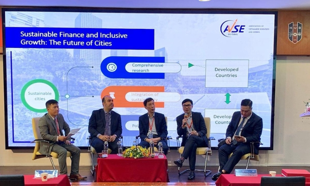 Một hội thảo kinh tế AVSE Global phối hợp tổ chức cùng Trường Đại học Ngân hàng TP. HCM vào năm 2023 - Ảnh minh họa: AVSE Global.
