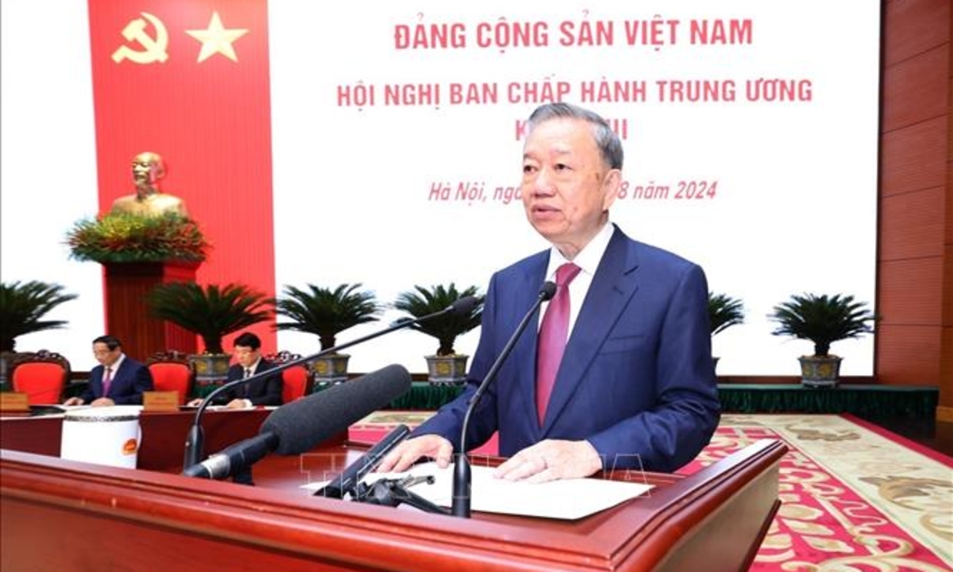 Tổng Bí thư, Chủ tịch nước Tô Lâm phát biểu nhậm chức. Ảnh: TTXVN