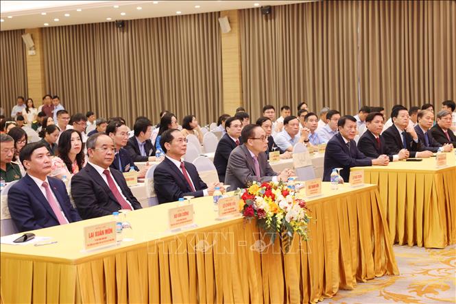 Các đại biểu tham dự họp báo. Ảnh:  TTXVN