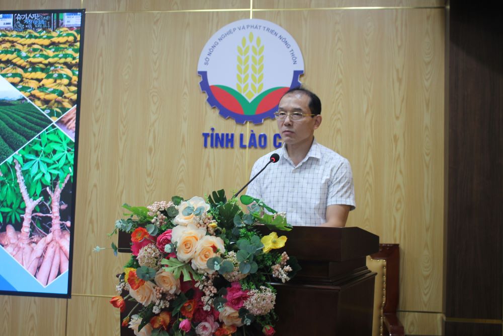 Ông Nguyễn Quang Vinh, Phó Giám đốc Sở Nông nghiệp và Phát triển nông thôn tỉnh Lào Cai. Ảnh: Chu Khôi.